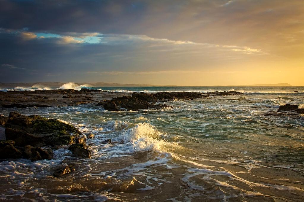 Sunset at the serene beaches of Bali